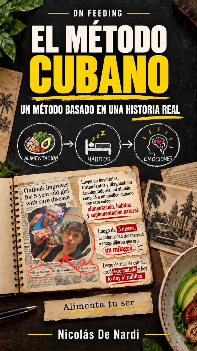 Portada actual de El Método Cubano: una historia real, alimentación, hábitos y emociones